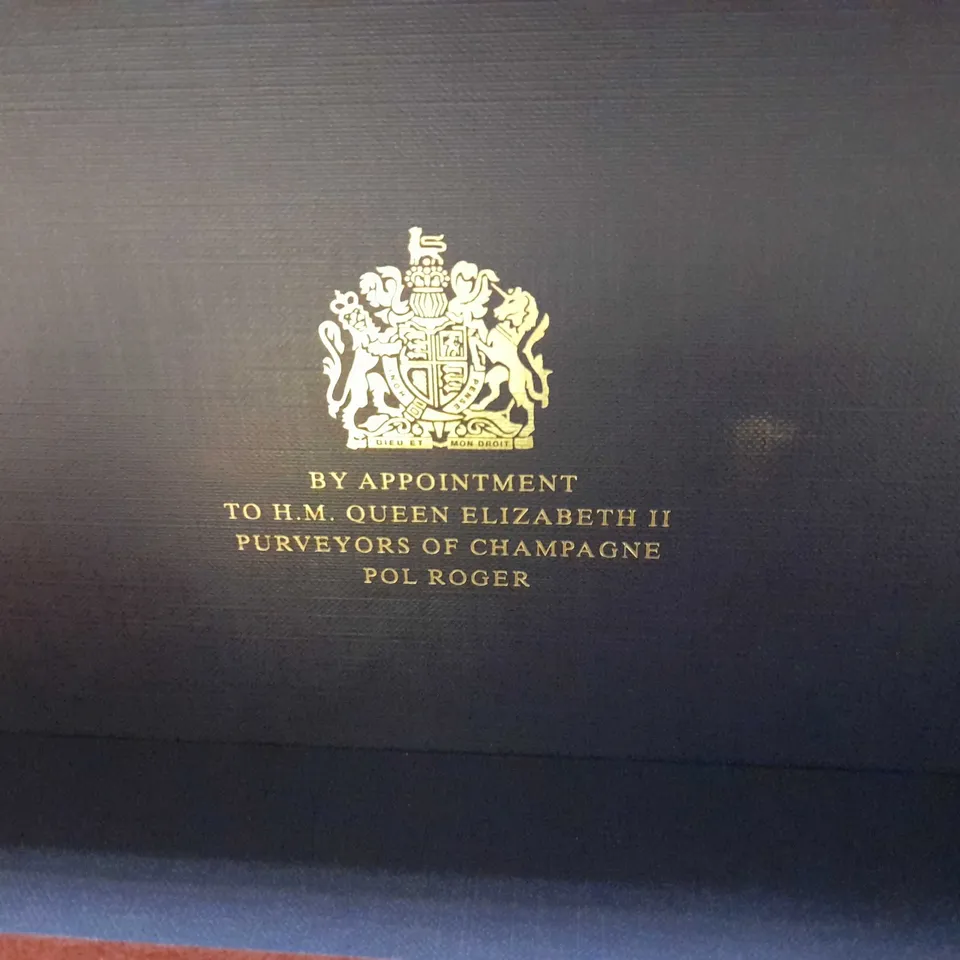 BOXED POL ROGER SIR WINSTON CHURCHILL CHAMPAGNE VINTAGE 1999 75CL BY APPOINTMENT TO H.M. QUEEN ELIZABETH II PURVEYORS OF CHAMPAGNE POL ROGER