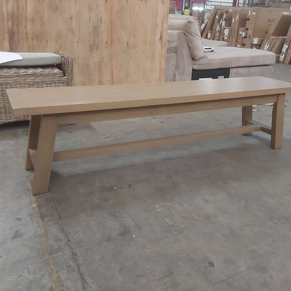 DESIGNER DALTON BENCH - LATTE MATTE GRAIN OAK VENEER
