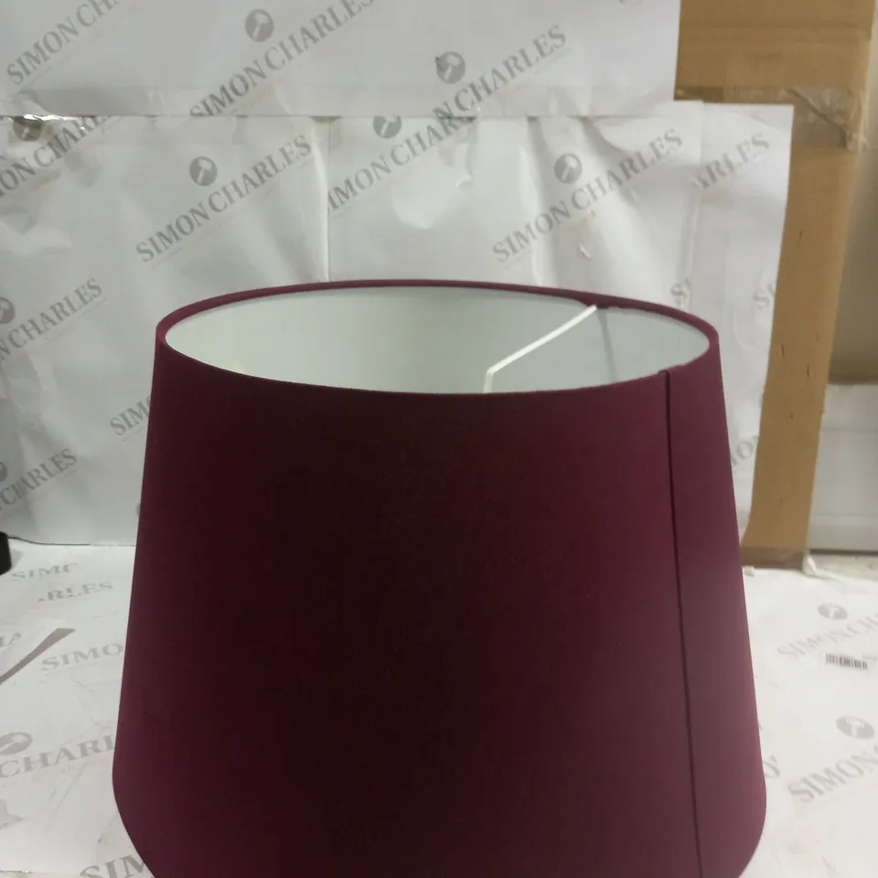 DESIGNER LARGE LAMP SHADE IN MAROON 