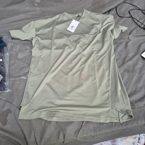 ATHLETIC T-SHIRT – OLIVE GREEN – XS