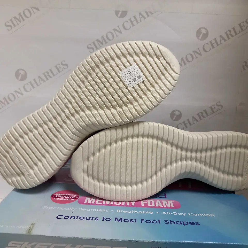 SKECHERS ULTRA FLEX GREY TRAINERS - SIZE 8