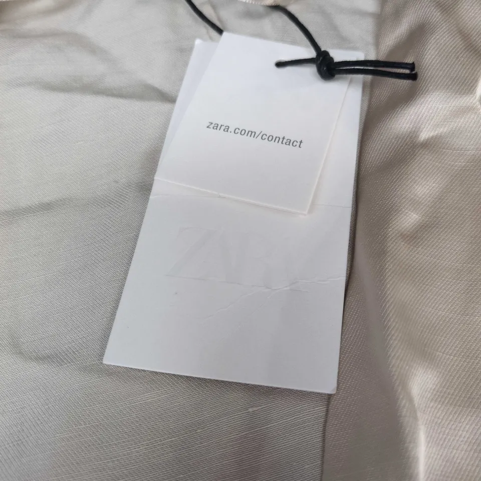 ZARA SATIN TOP – BEIGE, WOMEN'S XL