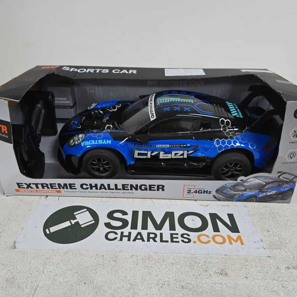 EXTREME CHALLENGER REMOTE CONTROL CAR – BLUE, 2.4GHZ, BOXED