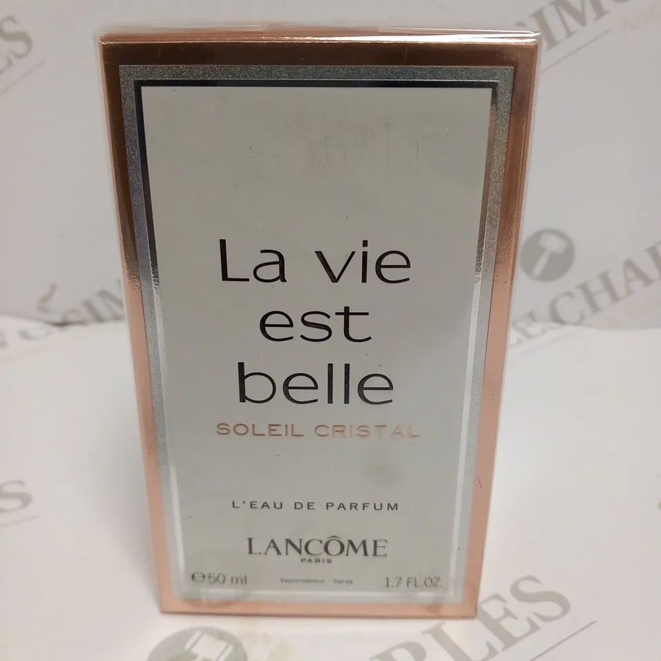 BOXED AND SEALED LANCOME LA VIE EST BELLE SOLEIL CRISTAL L'EAU DE PARFUM 50ML