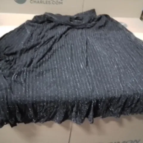 BOXED BRAND NEW APPROXIMATELY 5 JD WILLIAMS GLITTER MAXI SKIRT BLACK SIZE 18