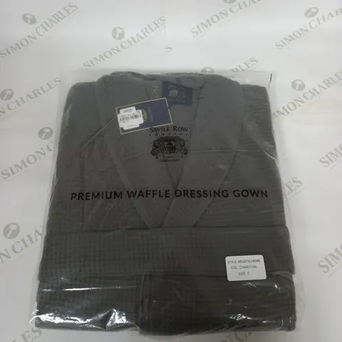 BAGGED SAVILE ROW PREMIUM WAFFLE DRESSING GOWN SIZE S