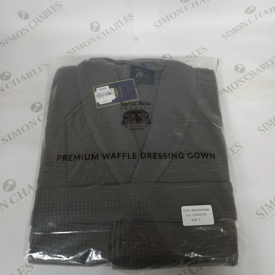 BAGGED SAVILE ROW PREMIUM WAFFLE DRESSING GOWN SIZE S