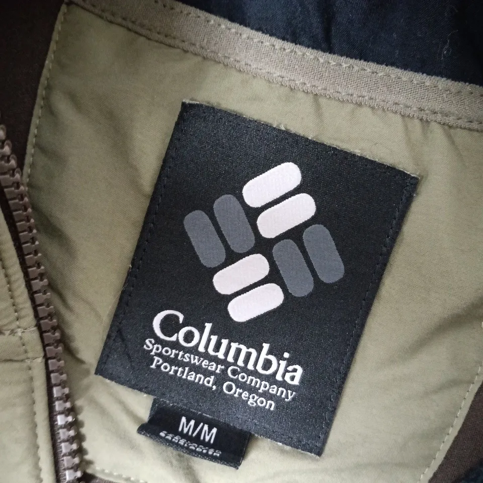 COLUMBIA FLEECE JACKET, MEN'S MEDIUM (M/M) – PATTERNED ZIP