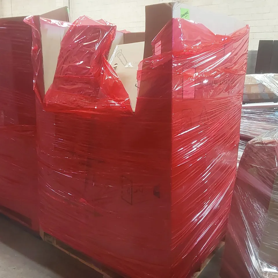 PALLET CONTAINING A VERY LARGE QUANTITY OF ASSORTED ITEMS INCLUDING: SUITCASE, RUGS, WINDSCREEN WIPER BLADES ECT