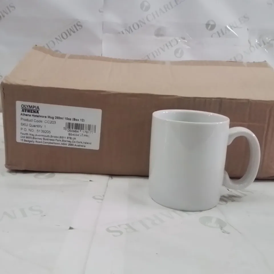 BOXED ANTHENA HOTELWARE MUGS APPROXIMATELY 12