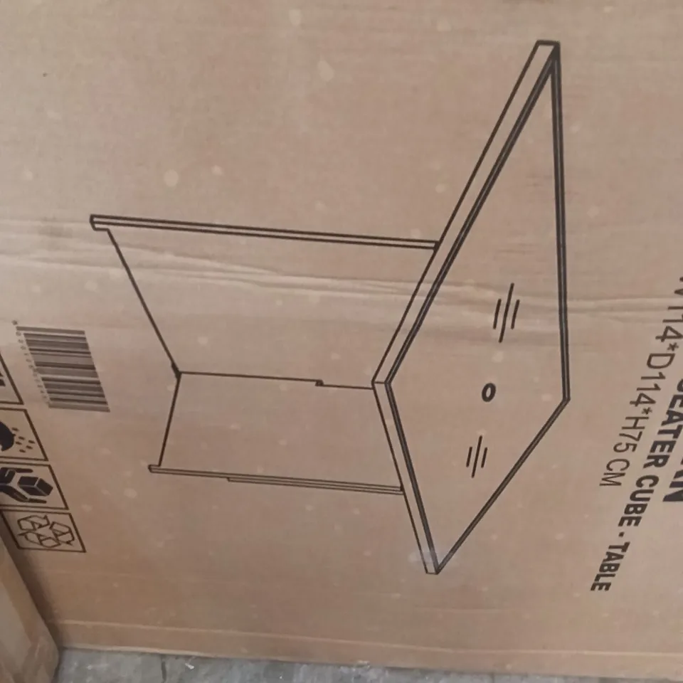 NEVADA BROWN 4 SEATER CUBE - TABLE