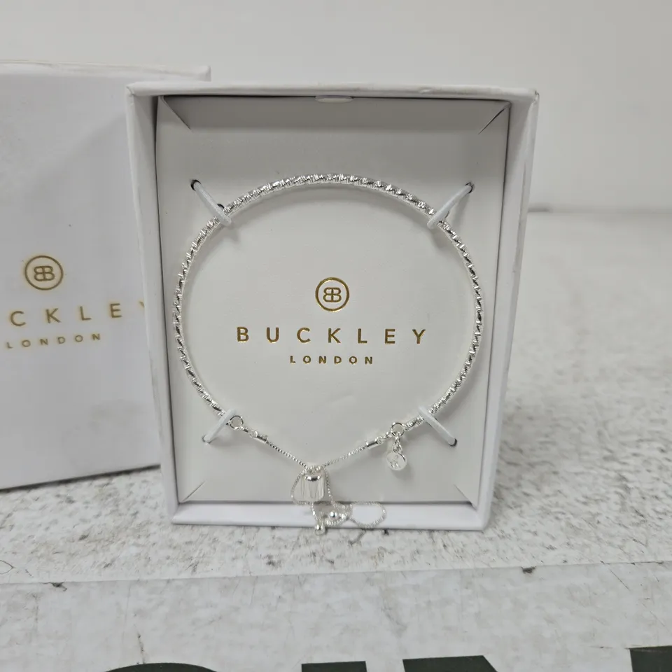 BOXED BUCKLEY LONDON BRACELET – SILVER-TONE