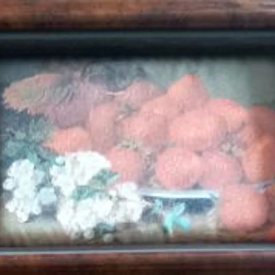 FOUR FRAMED ANTIQUE PADDED SILK EFFECT WALL ART