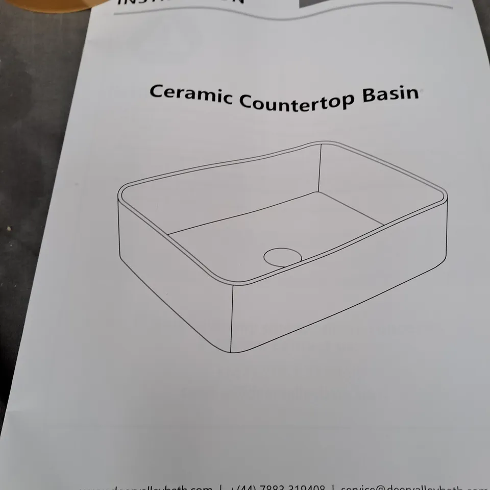 DEER VALLEY CERAMIC COUNTERTOP BASIN