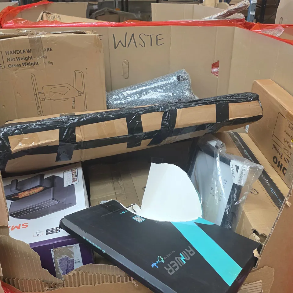 PALLET OF ASSORTED HOUSEHOLD GOODS AND PRODUCTS TO INCLUDE;TRADING CARD BOOKLET,YOGA MAT,PLUNGER