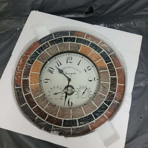 STONEGATE MOSAIC 14" CLOCK