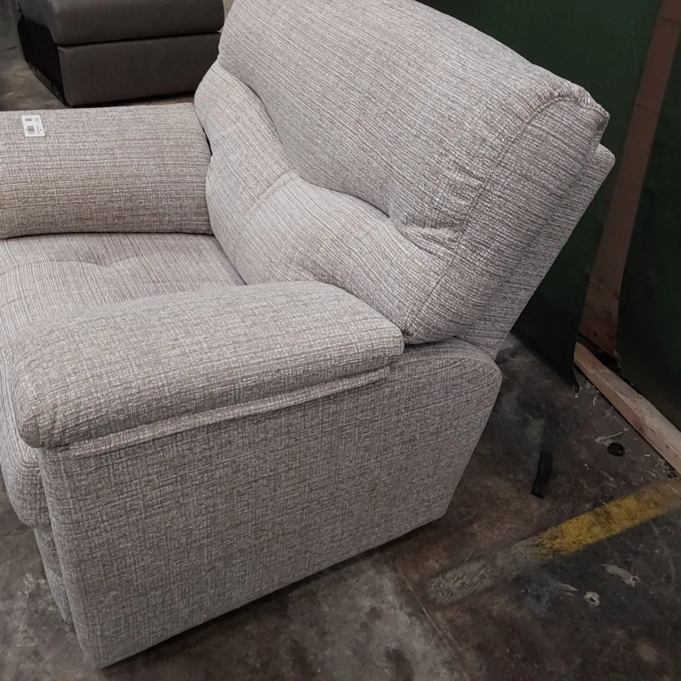 QUALITY BRITISH DESIGNER G PLAN STRATFORD EASY CHAIR LOOM SHALE FABRIC 
