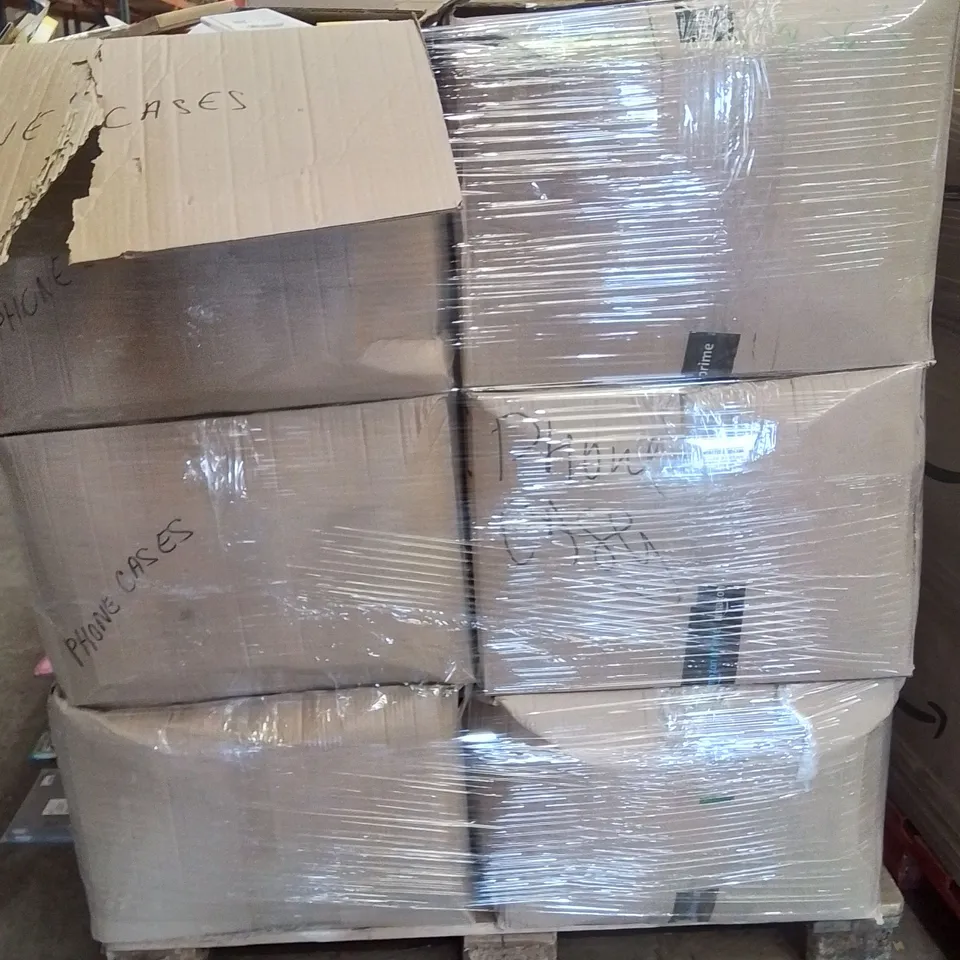 PALLET CONTAINING A LARGE QUANTITY OF PHONE CASES,SCREEN PROTECTORS 