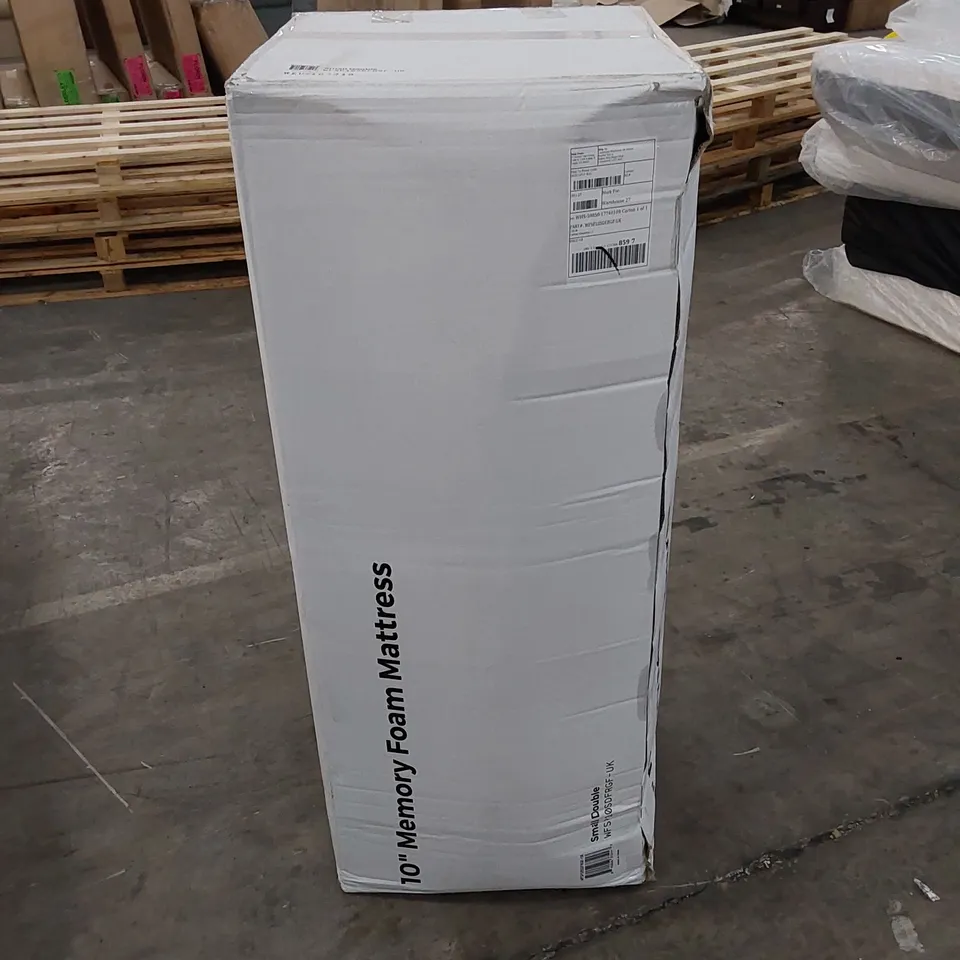 BOXED 10" MEMORY FOAM 4FT SMALL DOUBLE MATTRESS 