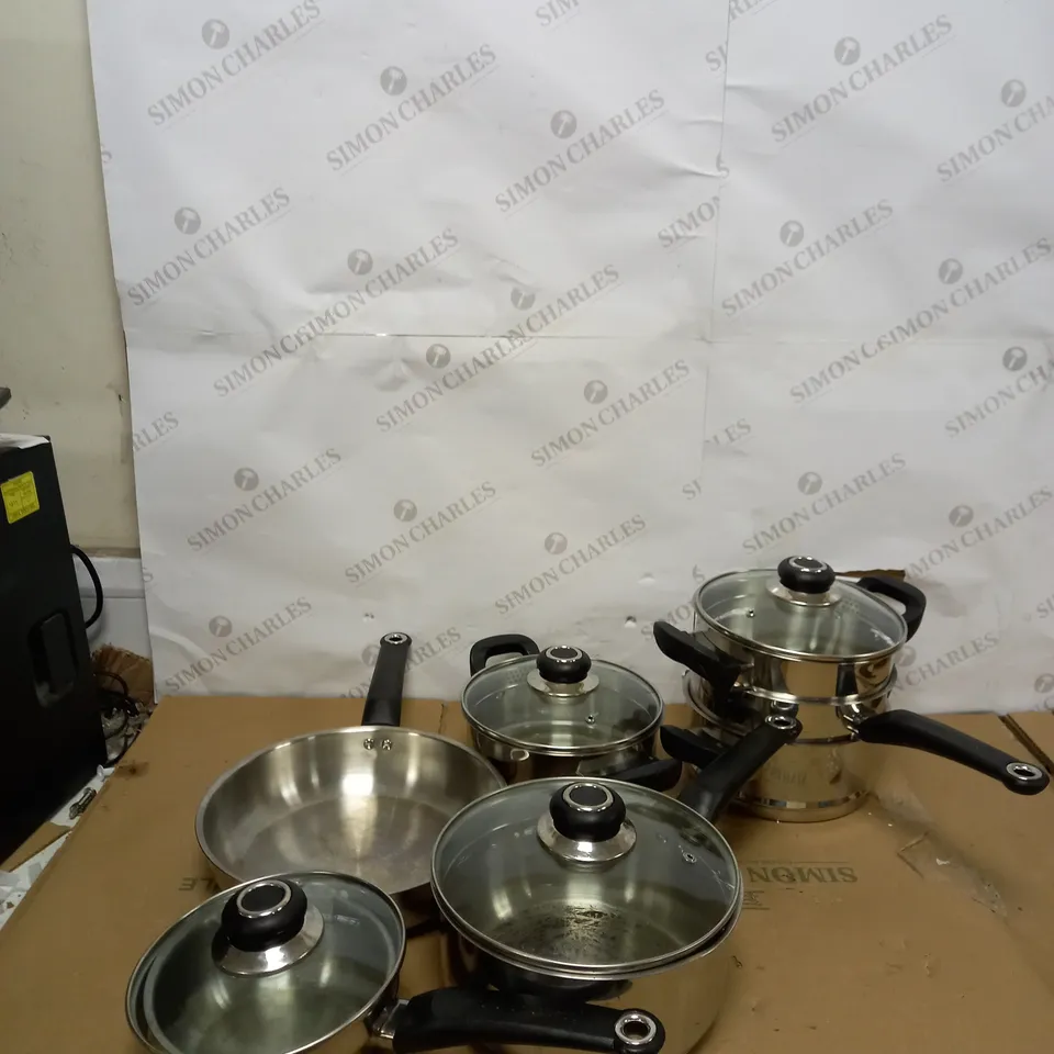 MORPHY RICHARDS 8 PIECE PAN SET