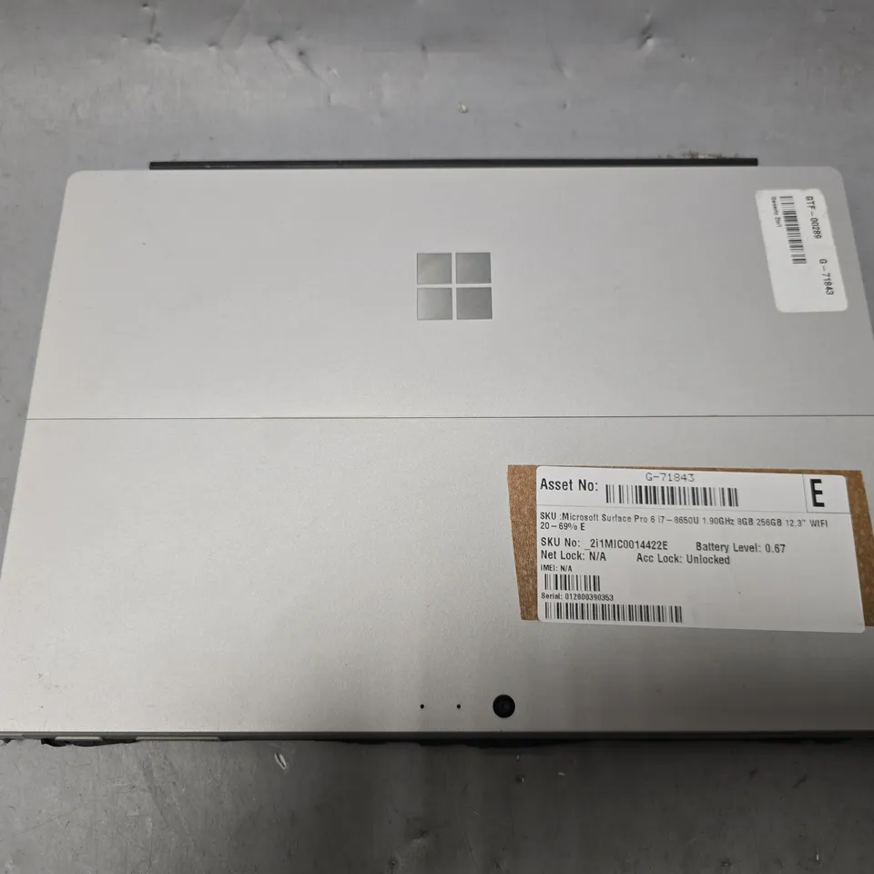MICROSOFT SURFACE PRO 6