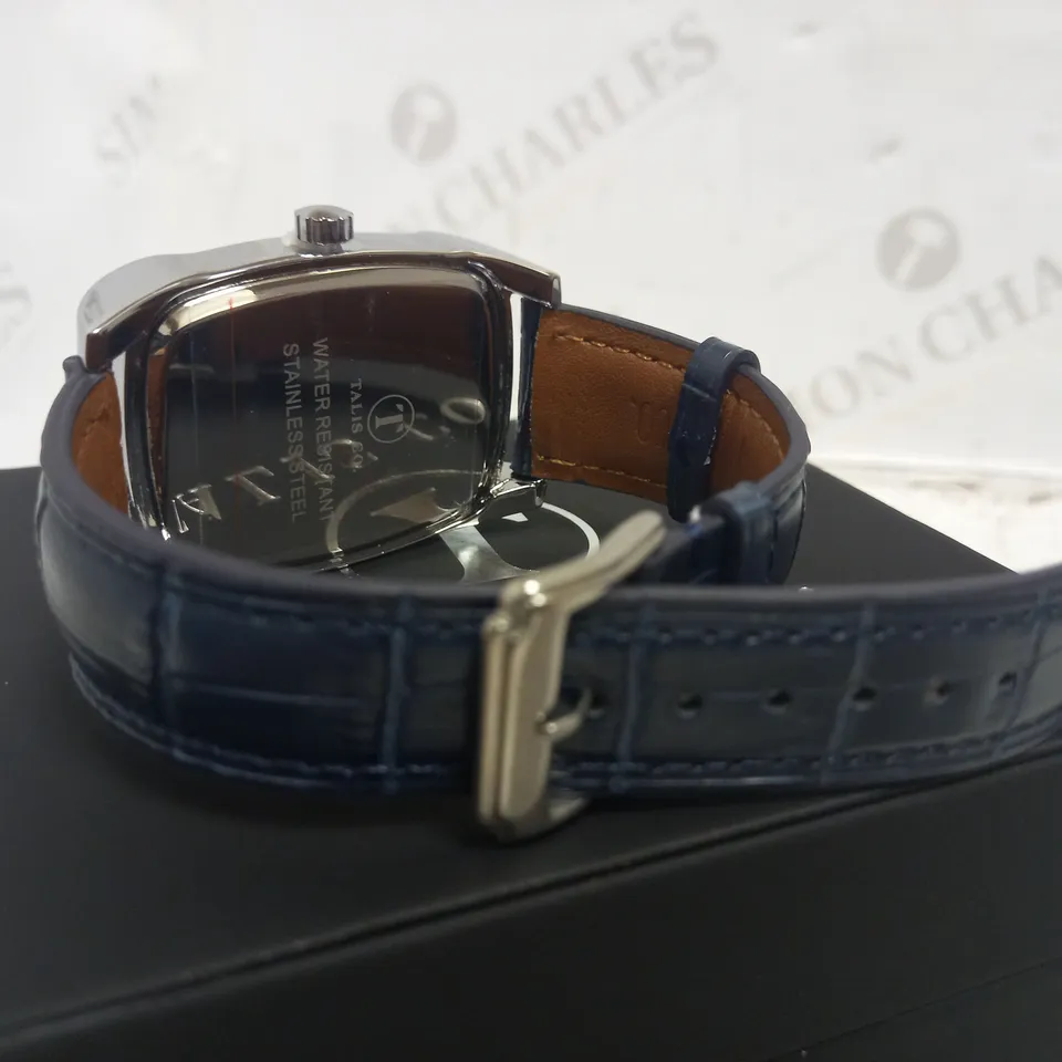 TALIS CO TWO TONE LEATHER STRAP WATCH RRP £550