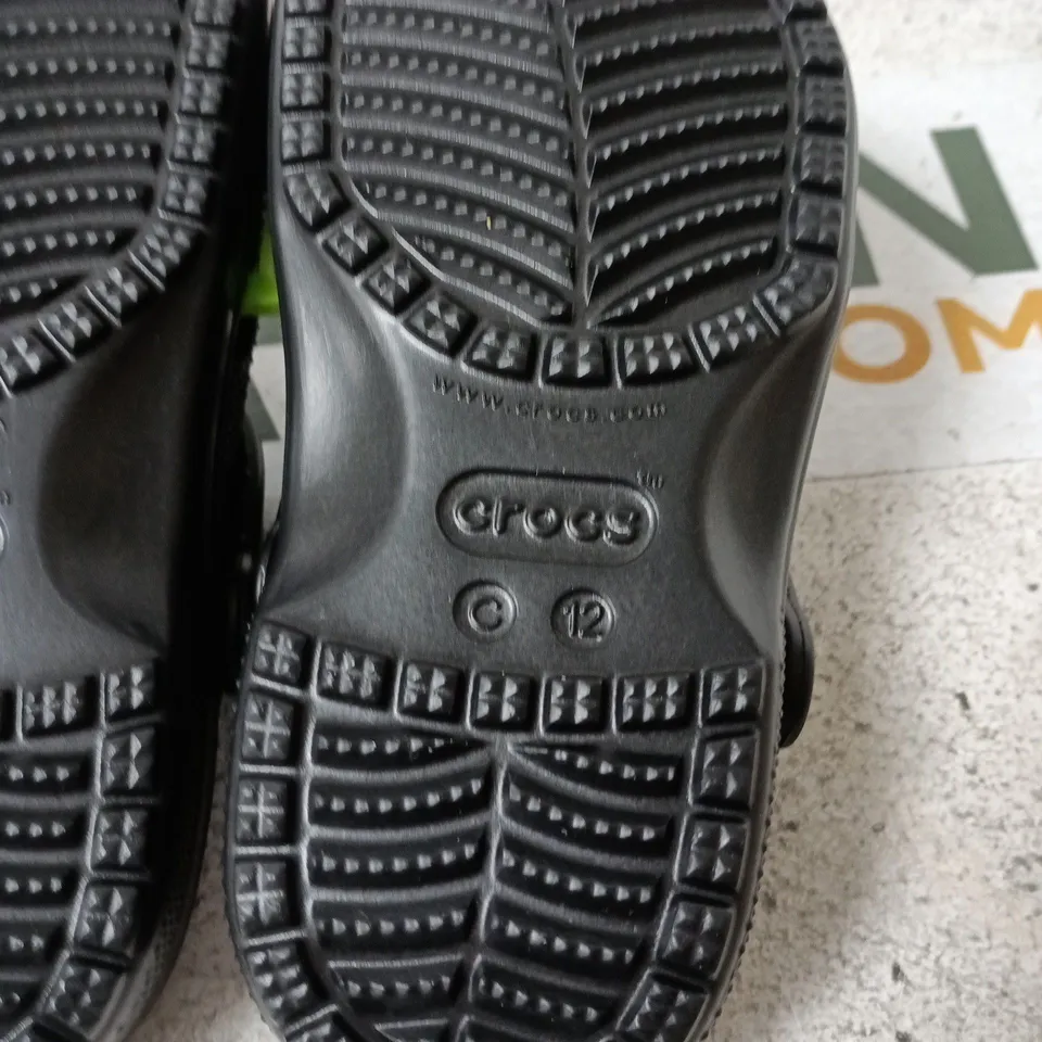 CROCS CHILDREN BLACK SIZE C12 UNBOXED