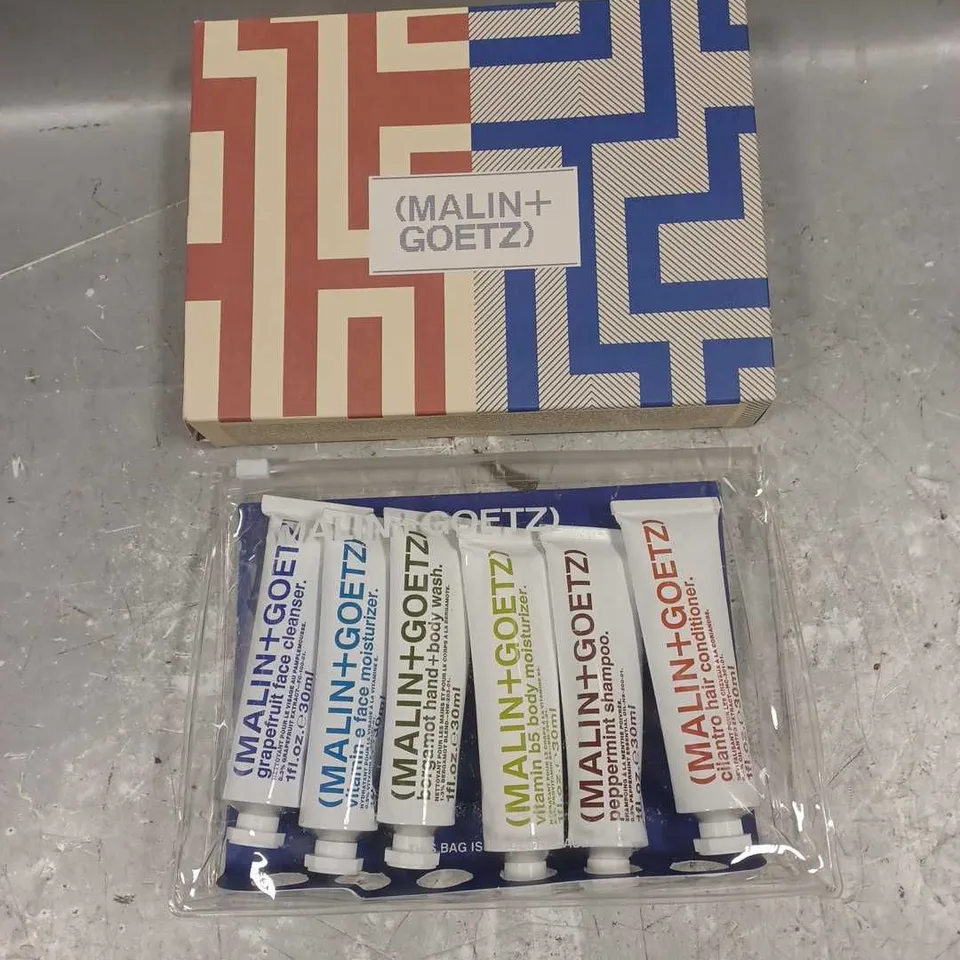 BOXED MALIN+GOETZ ESSENTIALS TRAVEL KIT 6X30ML