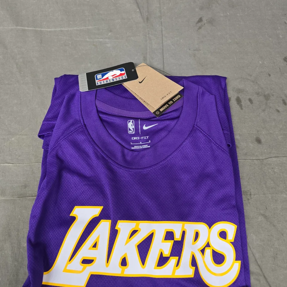 NIKE LAKERS BASKETBALL JERSEY – PURPLE, MEN’S LARGE - L
