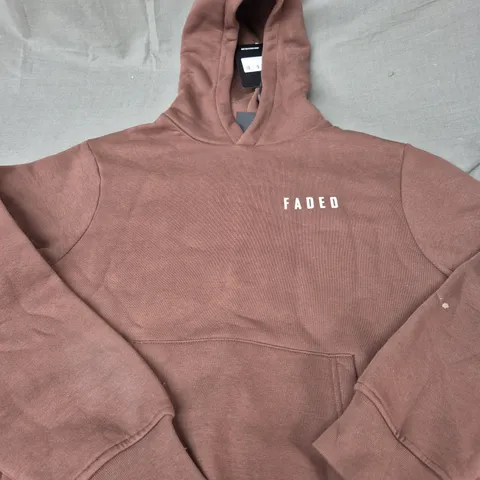 FADED MINI LOGO HOODIE SIZE SMALL