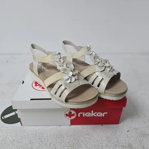 RIEKER BEIGE SANDALS UK 6.5 BOXED