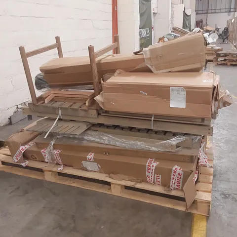 PALLET CONTAINING A VERY LARGE QUANTITY OF ASSORTED GARDEN/HOME FURNITURE PARTS