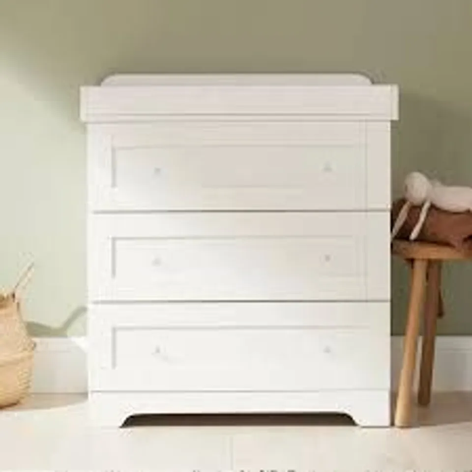 BOXED TUTTI BAMBINI RIO CHEST CHANGER - WHITE (2 BOXES)