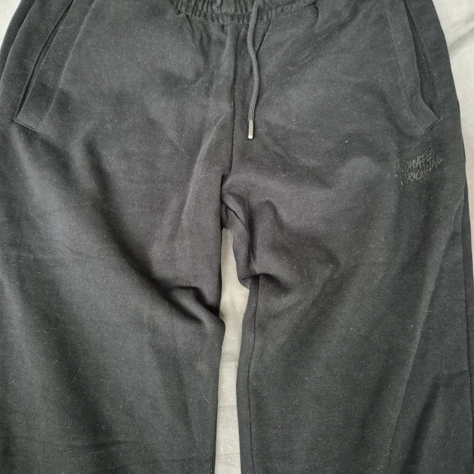 SYNDICATE ORIGINAL JOGGERS IN BLACK SIZE MEDIUM