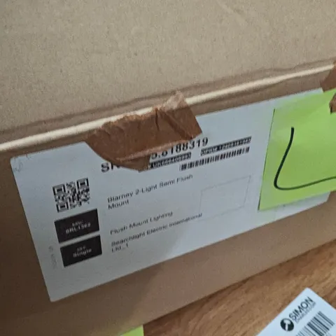 BOXED FLUSH MOUNT CEILING LIGHT FIXTURE