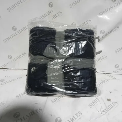 BOXED UNBRANDED SOFT FLEECE BLANKET IN BLACK