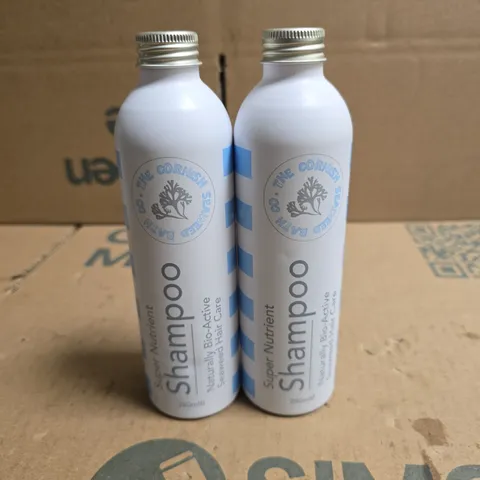 THE CORNISH SEAWEED BATH CO SHAMPOO β NATURAL BIO-ACTIVE SEAWEED HAIR CARE, 280ML (TWO BOTTLES)