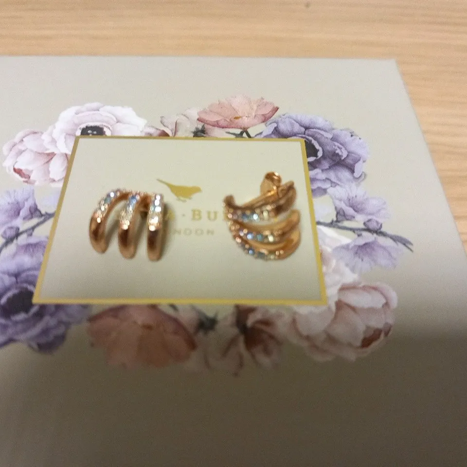 BOXED OLIVIA BURTN TRIPLE HOOP EARRINGS
