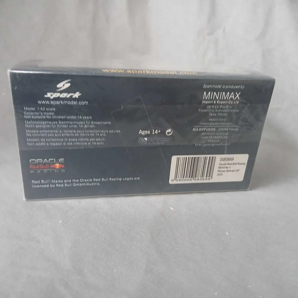 SPARK MODEL 1:43 ORACLE RED BULL RB19 BAHRAIN GP 2023 DIE-CAST CAR – BOXED