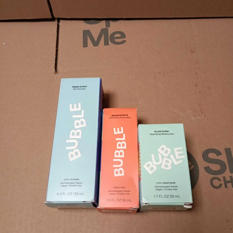 BUBBLE STEP 1/2/3 SET: CLEANSE/TONE/MOISTURIZE