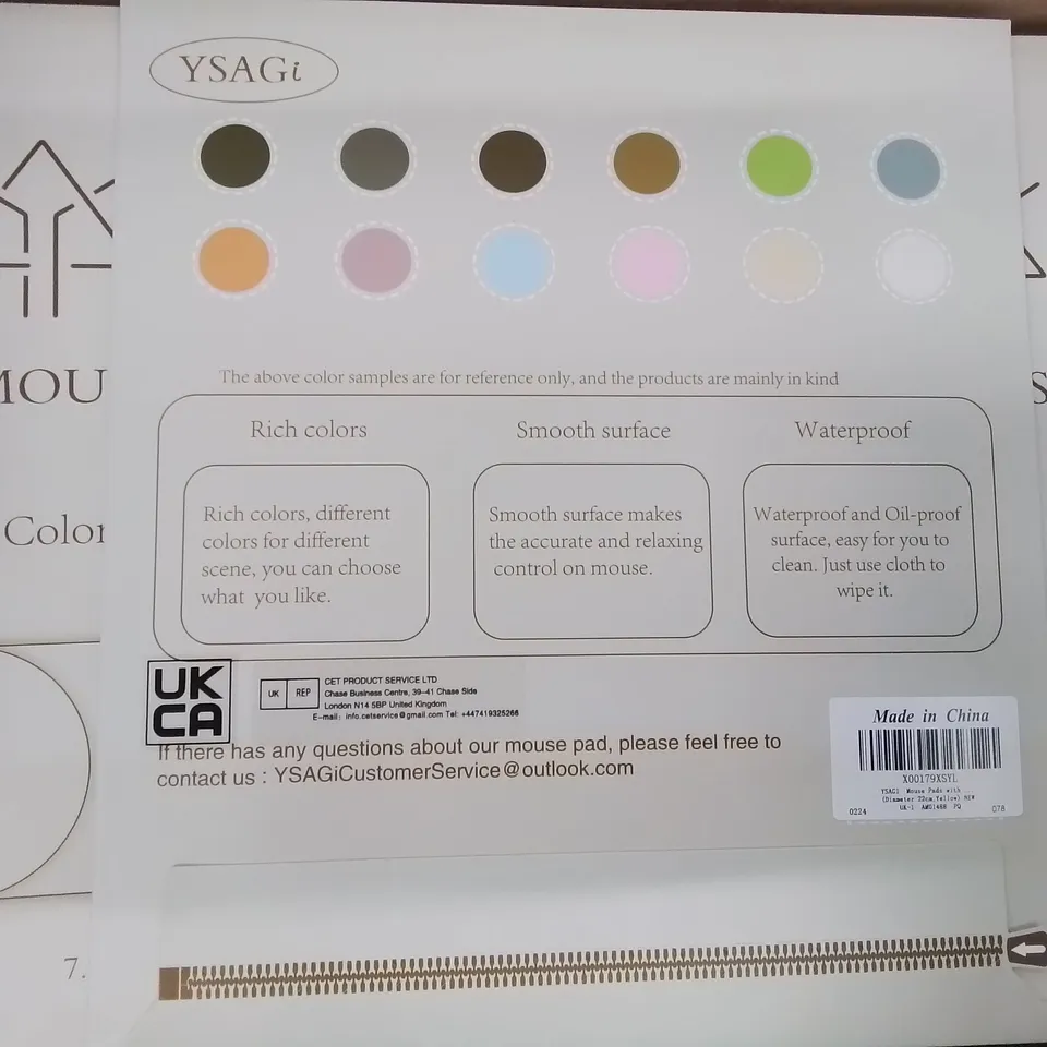 BOX CONTAINING APPROXIMATELY 90 BOXED MOUSE MAT PADS (COLOURS MAY VARY)