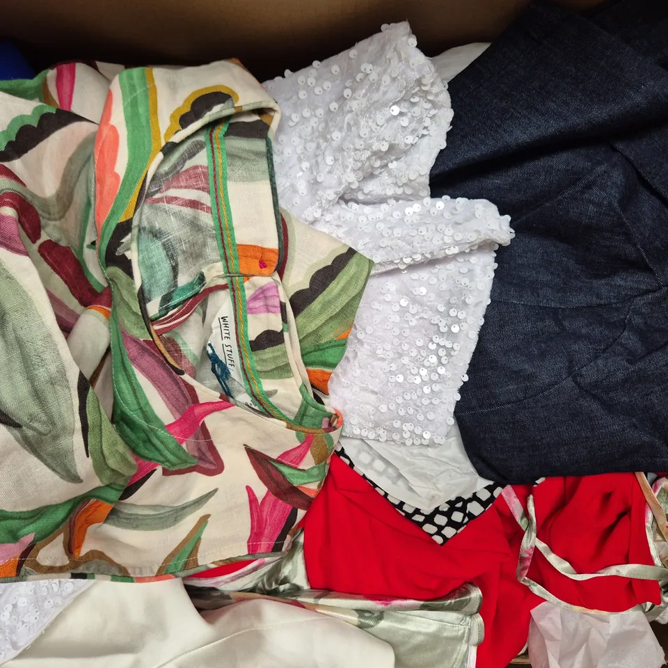 APPROXIMATELY 20 ASSORTED CLOTHING AND FASHION PRODUCTS IN VARIOUS STYLES AND SIZES - COLLECTION ONLY