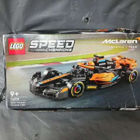 BOXED LEGO SPEED CHAMPIONS 2023 MCLAREN FORMULA 1 CAR SET - 76919