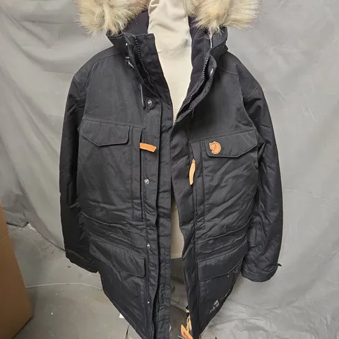 FJALLRAVEN MENS NUUK PARKA BLACK SIZE LARGE