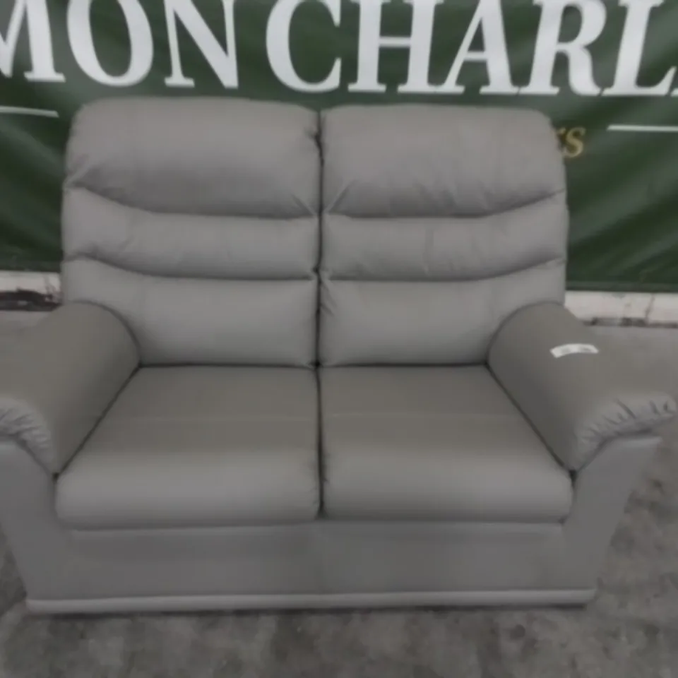 DESIGNER G PLAN MADE MALVERN CAMBRIDGE GREY TWO SEATER SOFA