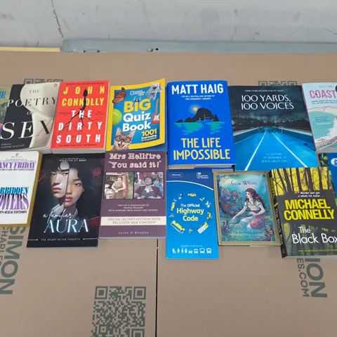 LARGE QUANTITY OF ASSORTED BOOKS TO INCLUDE FICTION & NON FICTION - COLLECTION ONLY