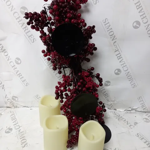 BOXED MIXED BERRY CANDLE HOLDER 