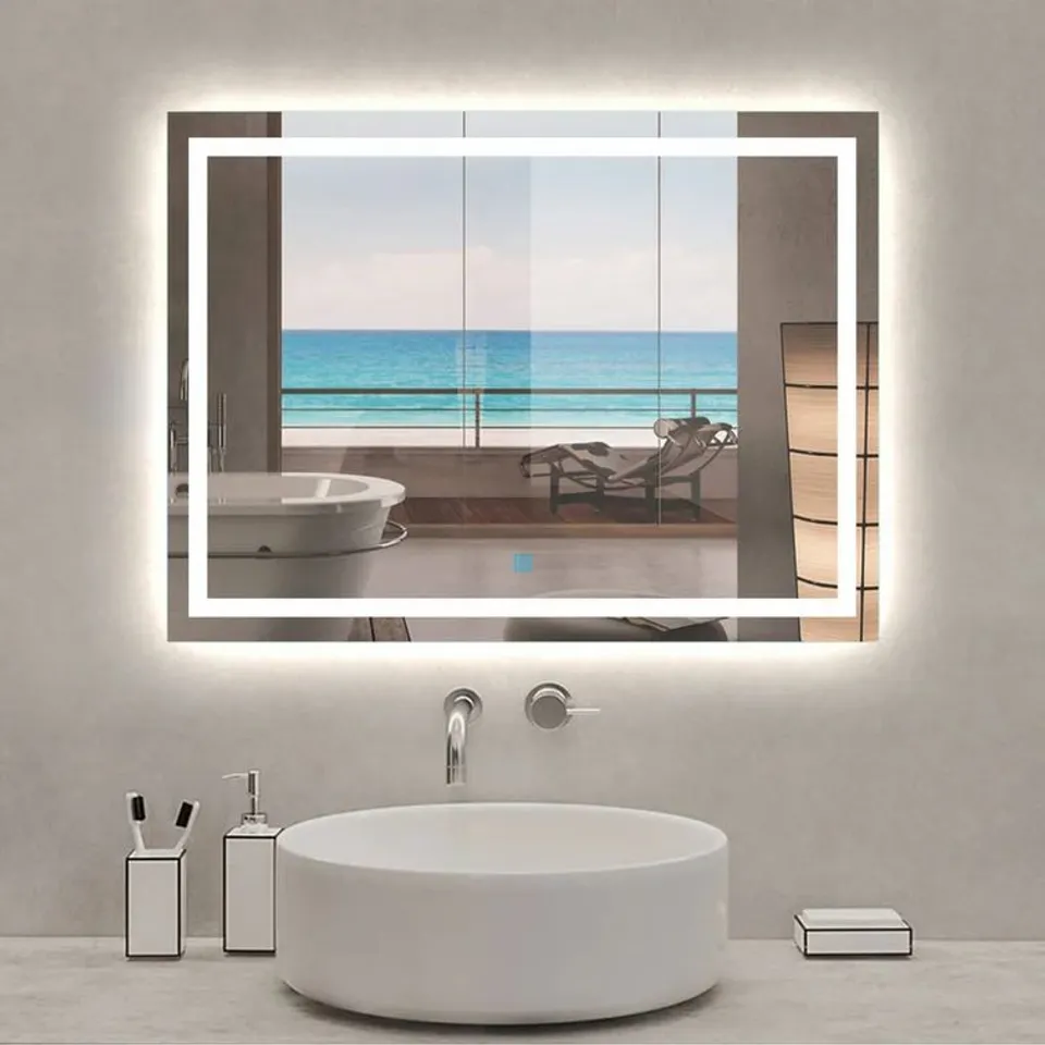 BOXED DANNON LIGHTED WALL MOUNTED BATHROOM/VANITY MIRROR 