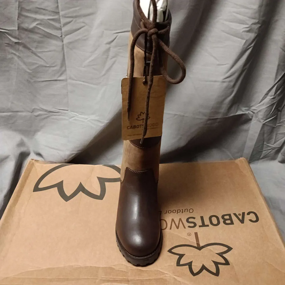 CABOTSWOOD AMBERLEY 2 OAK/BISON KNEE-HIGH BOOTS – EU 37 (UK 4.5), WATERPROOF