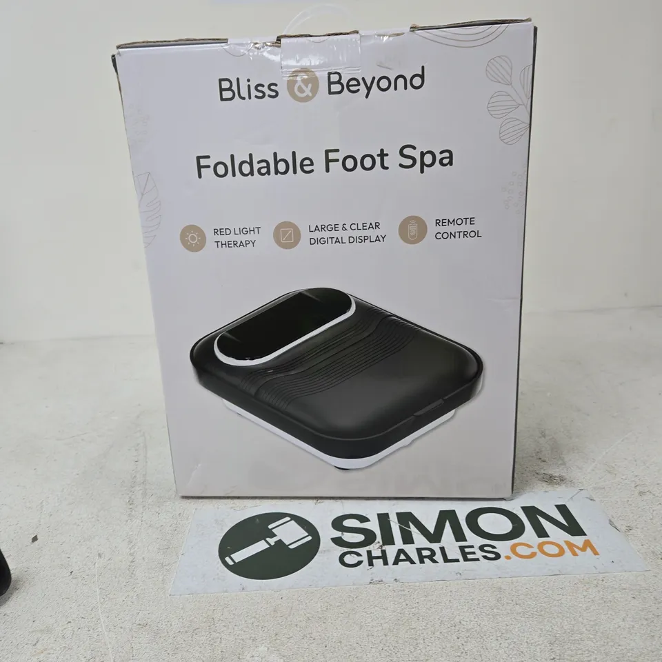 BLISS & BEYOND FOLDABLE FOOT SPA